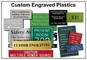 Engraved plastic signs
5/8"x14" Nameplate