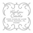 MONOGRAM EMBOSSING SEAL
Custom Swirl Bordered Address Embosser