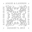 MONOGRAM EMBOSSING SEAL
Custom Square Design Save The Date Embosser