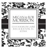 Custom Pattern Design Monogram Address Stamp