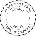 Colorado Notary Embosser
Notary Public Seal
Colorado Notary Public Embosser