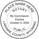 Wyoming Notary Embosser
Wyoming State Notary Public Embossing Seal
Wyoming Notary Public Embossing Seal
Wyoming Notary Public Seal
Notary Public Seal