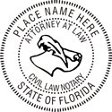 Notary Stamp
Florida Civil Law Pre-Inked Notary Stamp