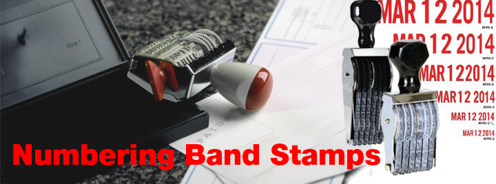 Numbering ALpha or Numbering Alphanumerical Band Stamps