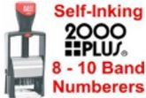 2000 Plus Self-Inking Numbering Band Stamps