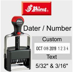 Shiny Daters plus Numbering Stamps