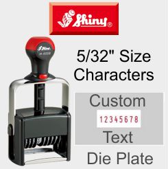 Shiny Numbering with Dieplates, 5/32