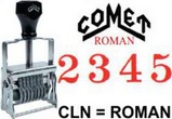 Comet Numbering Band Stamps - Roman