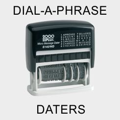 Dial-A-Phrase Dater Stamps