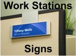 Modular Workstation Signs