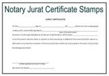 Notary Jurat Certificate Stamps
