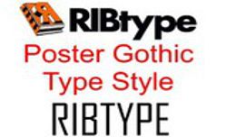 TG83 RIBtype Rubber Stamp Set: 2 inch Letters and Numbers