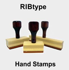 Rubber Stamps with Ribbed Rubber