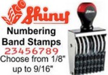 Shiny Numbering Band Stamps