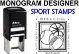 Sports Related Monogram Stamps