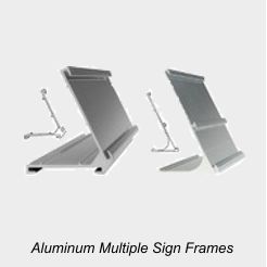 Multiple Sign Desk Frames