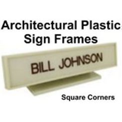 Plastic Sign Frames, Square Corner