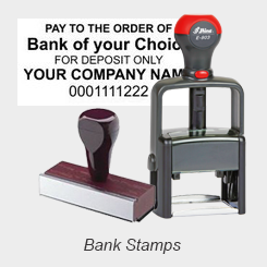 Bank Deposit Endorsement Stamps