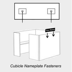 Cubicle Nameplate Fasteners