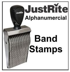 Justrite Alphanumeric Band Stamps