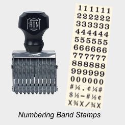 Numbering - Alpha-Numerical Band Stamps