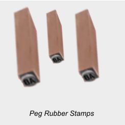 Wooden Peg Hand Stamps