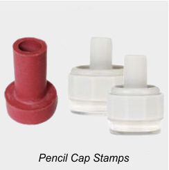 Pencil Cap Stamps
