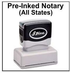 Pre-Inked Notary Stamps, for each State
