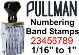 Pullman Numbering Band Stamps