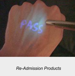 Readmission Inks, UV Lamps, UV Ink Stamps and Visible inks