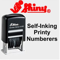 Shiny Printer Numbering Stamps