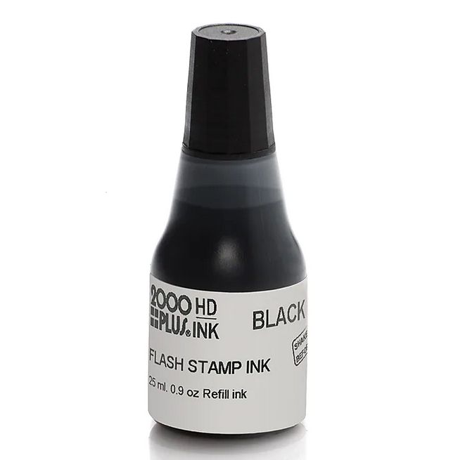 HD Series 2000 Plus BLACK Stamp Ink - 0.9oz