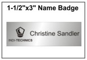 Engraved Name Badge, 1.5" x 3"