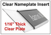 Lexan Clear Plastic Nameplate Insert