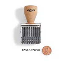 Vintage Pro Numbering 10 Band 1/8" Character Stamp