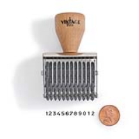 Vintage Pro Numbering 12 Band 1/8" Character Stamp