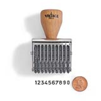 Vintage Pro Numbering 10 Band 5/32" Character Stamp