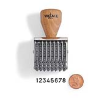 Vintage Pro Numbering 8 Band 3/16" Character Stamp
