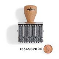 Vintage Pro Numbering 10 Band 3/16" Character Stamp