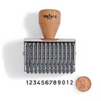 Vintage Pro Numbering 12 Band 3/16" Character Stamp