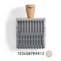 Vintage Pro Numbering 12 Band 5/8" Character Stamp