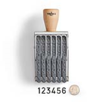 Vintage Pro Numbering 6 Band 5/8" Character Stamp
