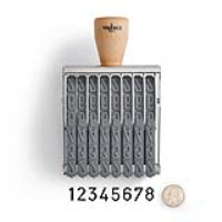 Vintage Pro Numbering 8 Band 5/8" Character Stamp
