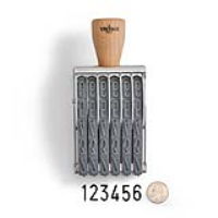 Vintage Pro Numbering 6 Band 3/4" Character Stamp