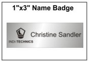 Engraved Name Badge, 1" x 3"