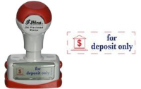 For deposit only Shiny OA Pre-Inked Stock Stamp