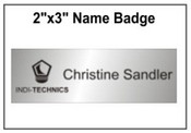 Engraved Name Badge, 2" x 3"