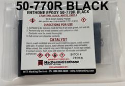 50-770R Enthone Epoxy Ink - Flat Black with #77 Catalyst