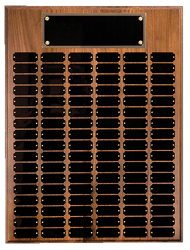Oak Finish Completed Perpetual Plaque