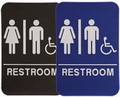 RESTROOM Unisex Handicap Stock ADA Sign
ADA Stock Signs
ada sign requirements
ada compliant signs
custom ada signs
ada guidelines signs
ada signs wholesale
ada bathroom signs
ada signs online